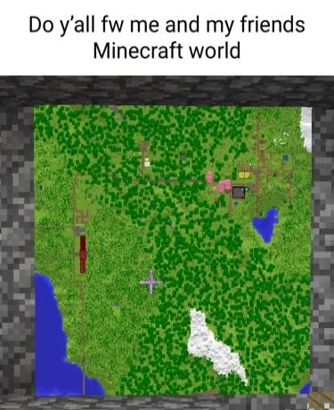 Do yall fw me and my friends Minecraft world