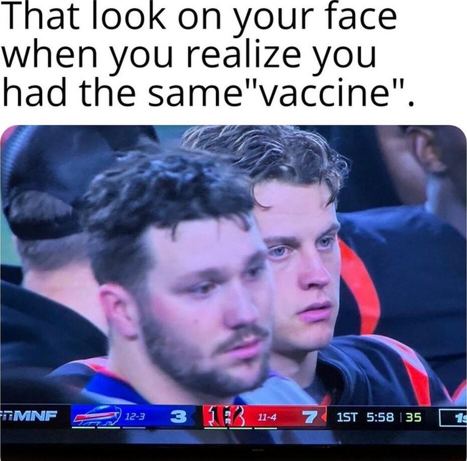00K on your face when you realize you had the same vaccme