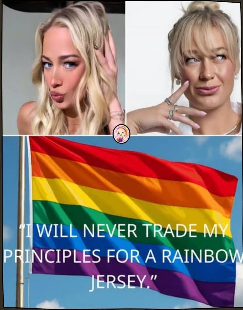 I WILL NEVER TRADE MY PRINCIPLES FOR A RAINBOW JERSEY.