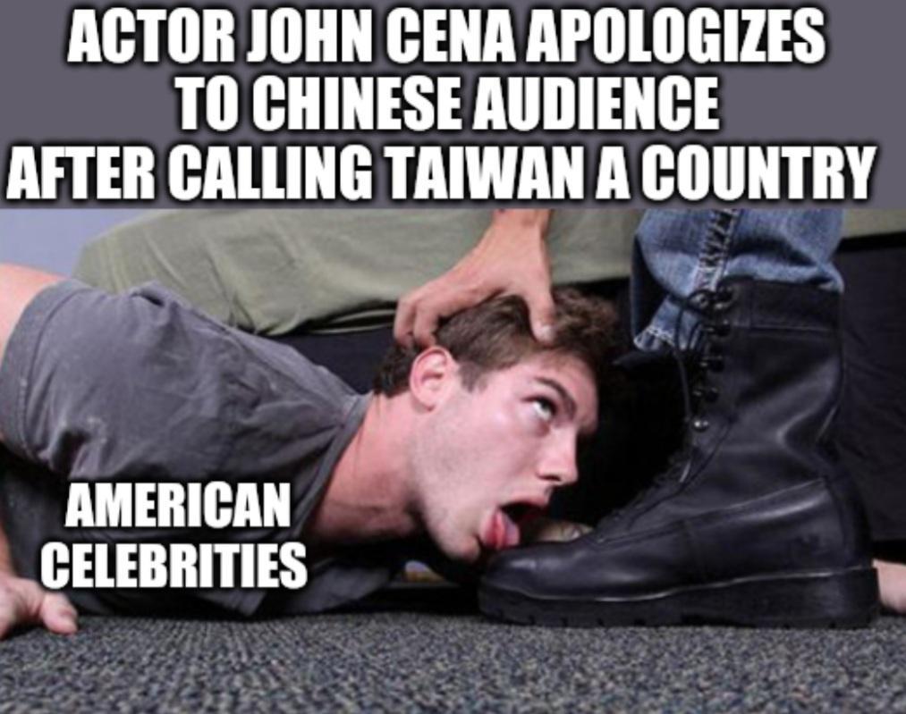 ACTOR JOHN CENA APOLOGIZES T0 CHINESE AUDIENCE AFTER GAllIHE IAIWAH A IIIIIHIIIY AMERICAN ELEBRITIE IR