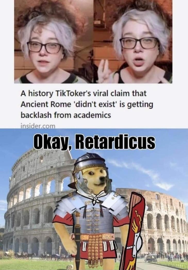 A history TikTokers viral claim that Ancient Rome didnt exist is getting backlash from academics