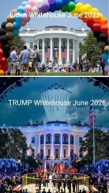 biden Whitehouse June 2023 TRUMP Whitehouse June 2026