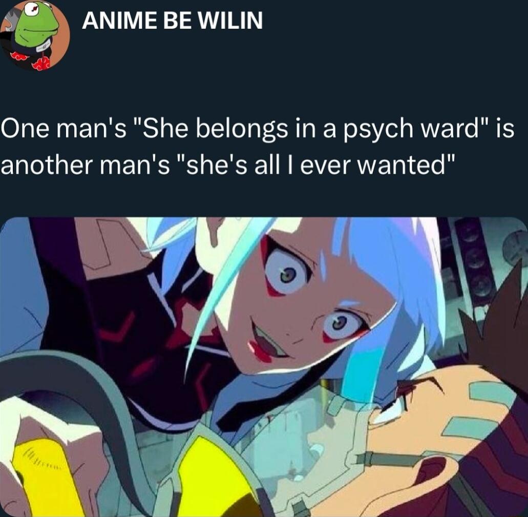 ANIME BE WILIN One mans She belongs in a psych ward is shes all ever wanted another mans