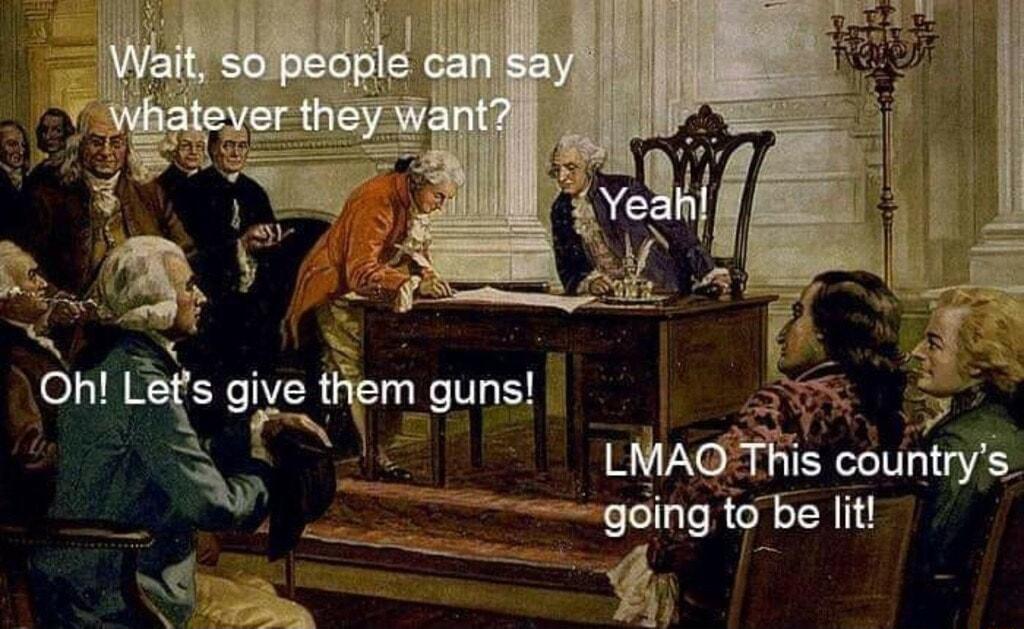 P Oh Lets give them guns SR L Eggfg bz LMAC This countrys T golng toBe lit
