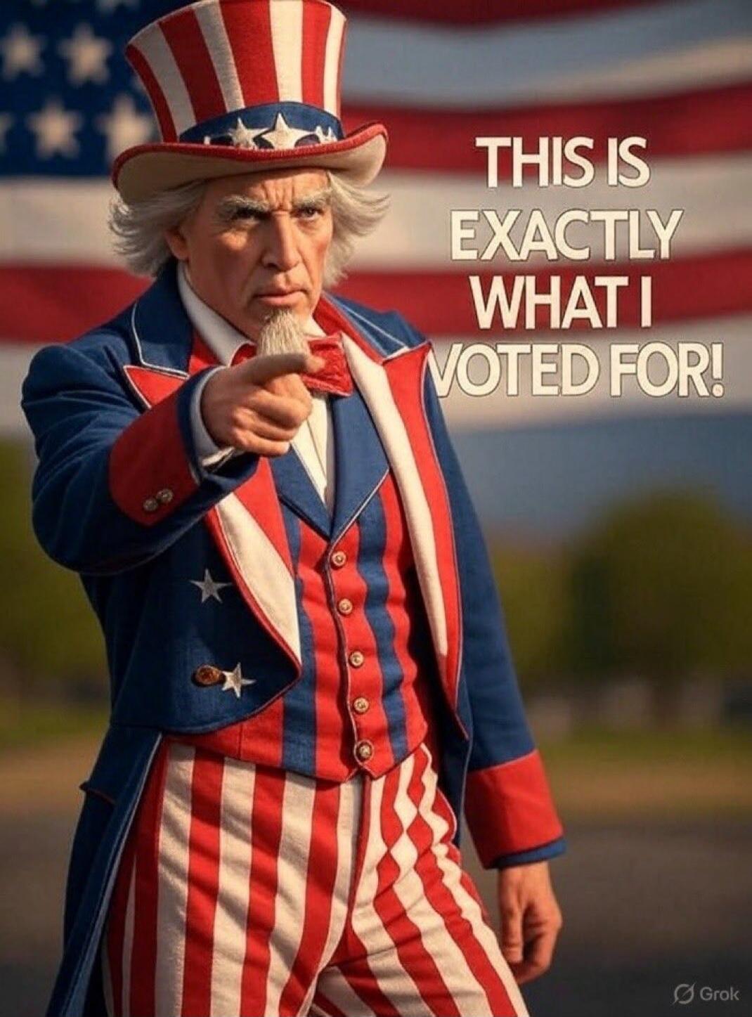 THIS IS EXACTLY WHAT I VOTED FOR!