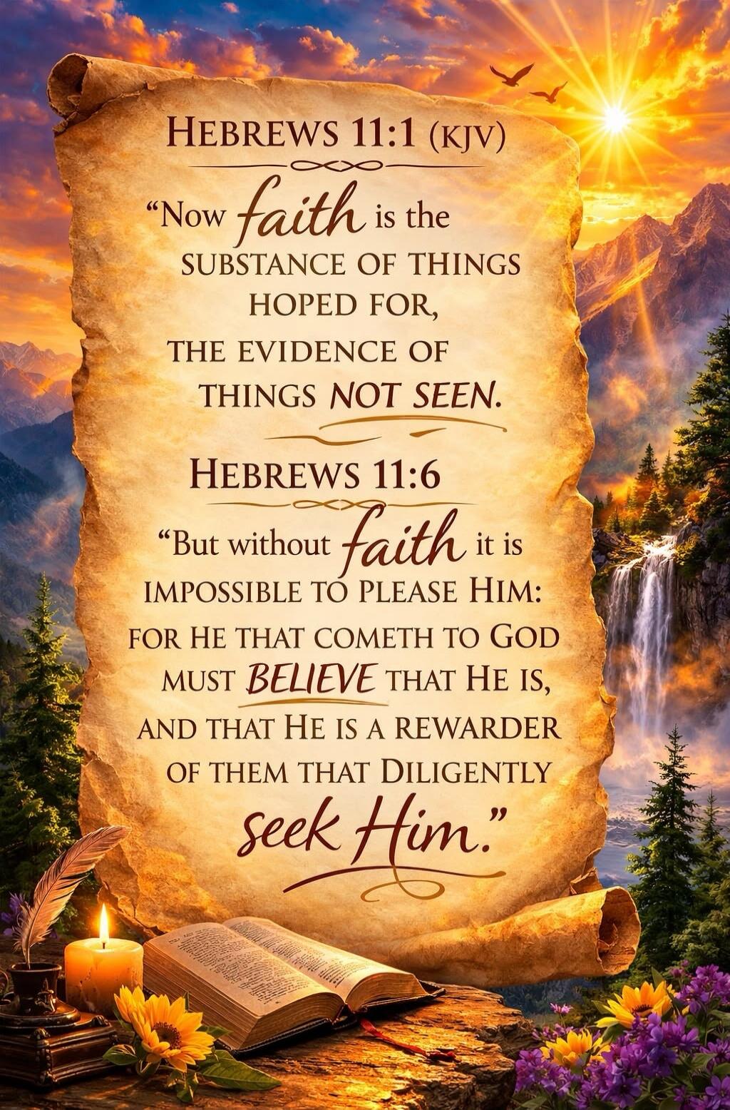 HEBREWS 11:1 (KJV) 