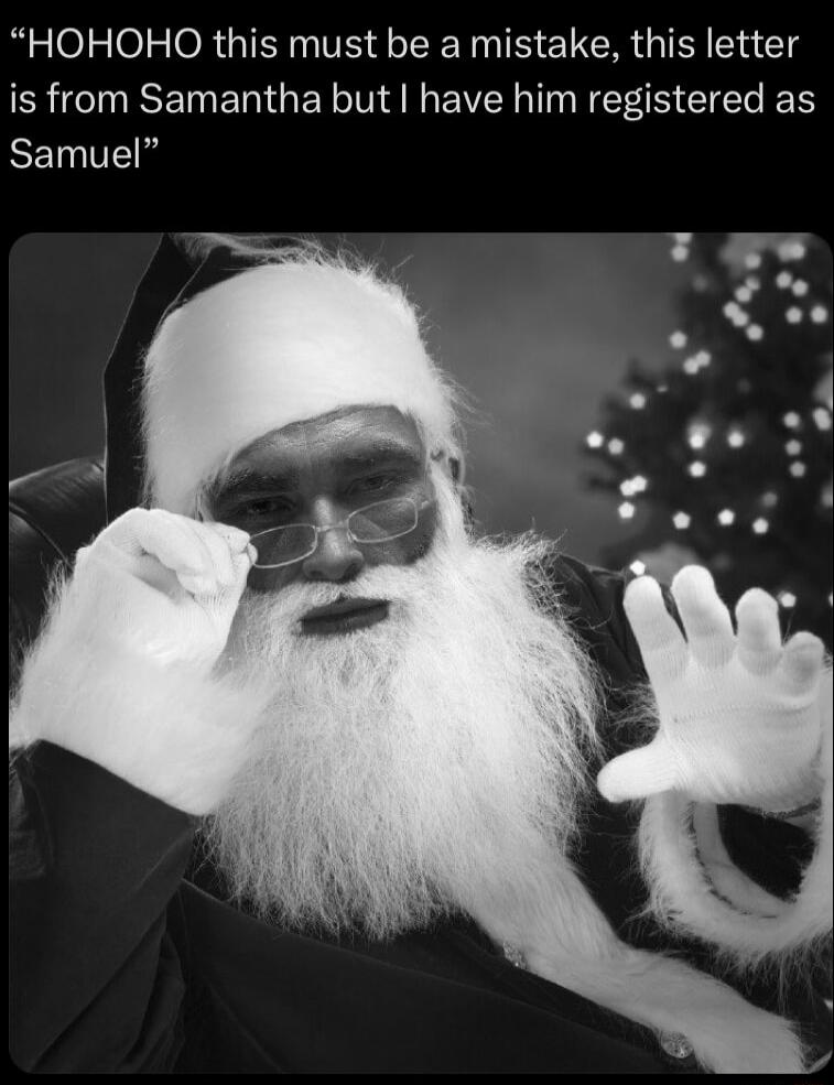 HOHOHO this must be a mistake this letter is from Samantha but have him registered as BEIGE