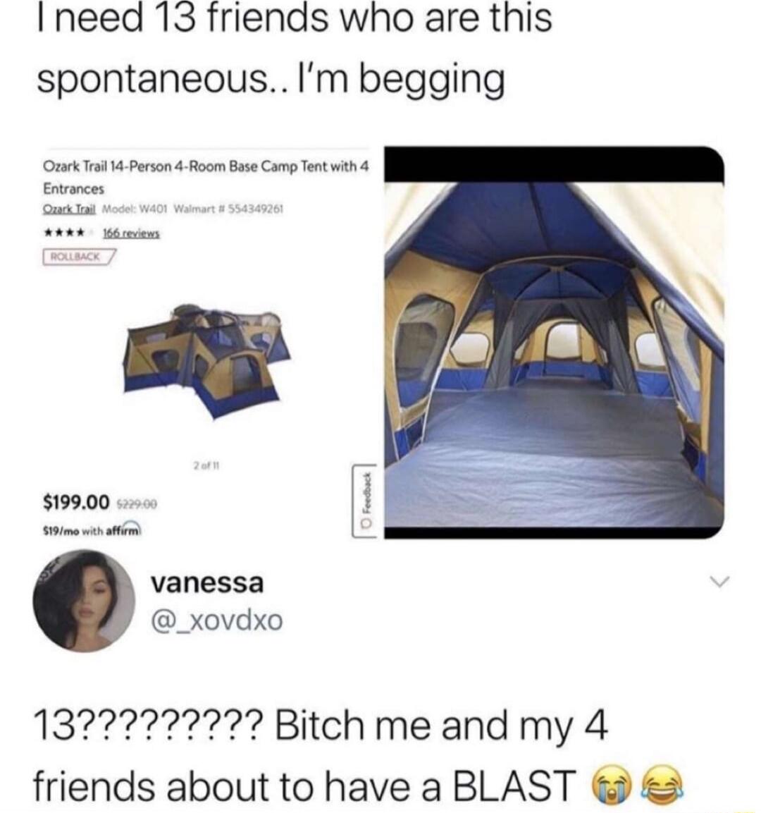I need 13 friends who are this spontaneous Im begging vanessa _xovdxo friends about to have a BLAST