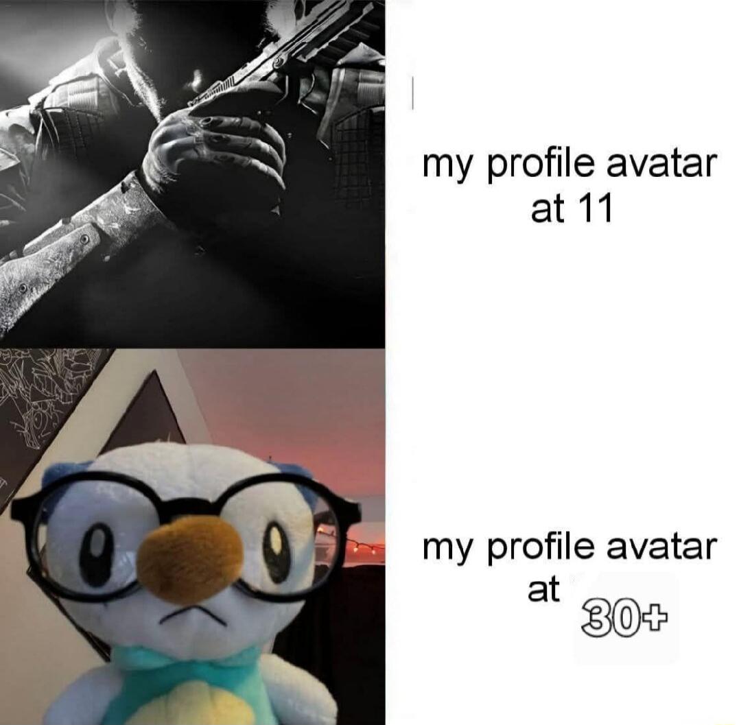 my profile avatar at 11\nmy profile avatar at 30+