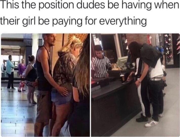 his the position heir girl be paying for everything