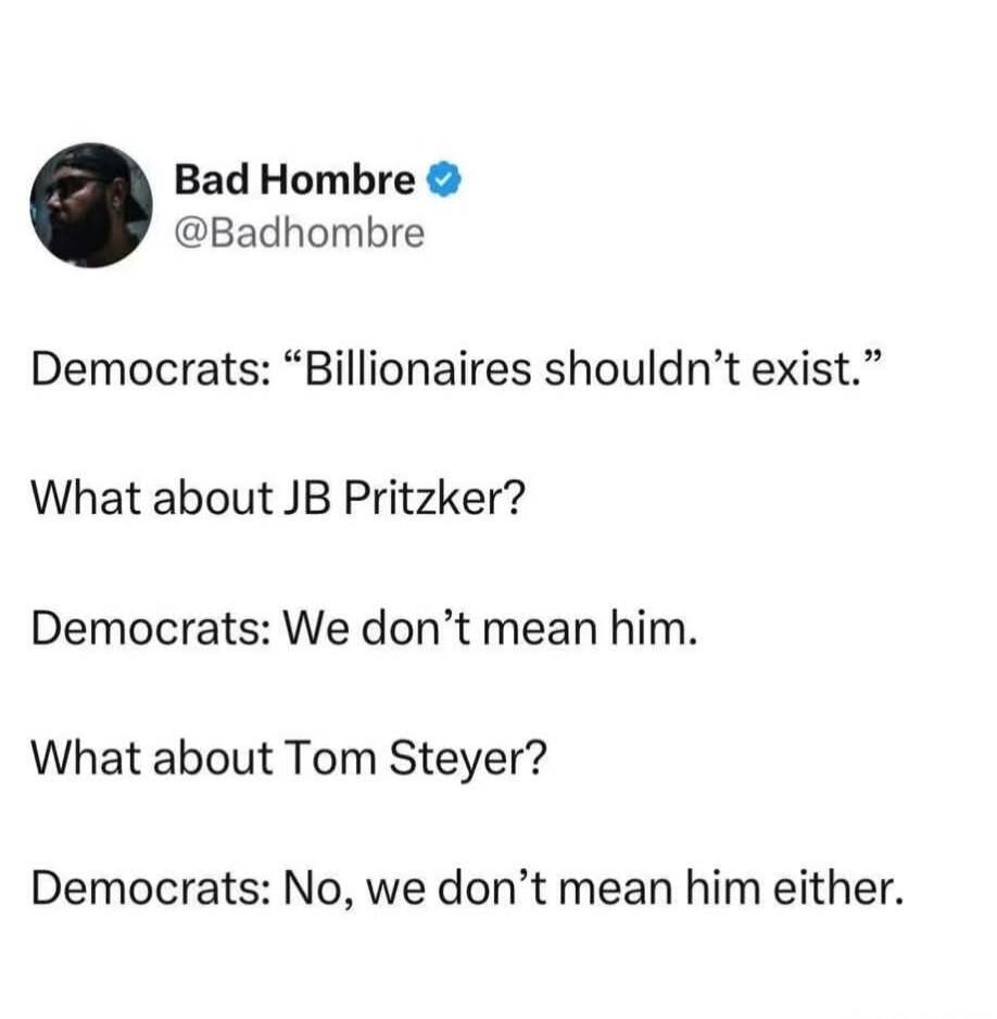 Bad Hombre @Badhombre Democrats: 