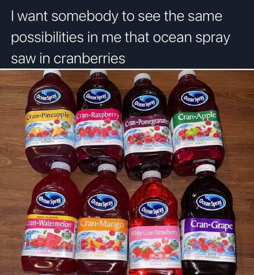 W solomonmissouri RVETRITelna ololo VA e RCR IR Ty possibilities in me that ocean spray saw in cranberries