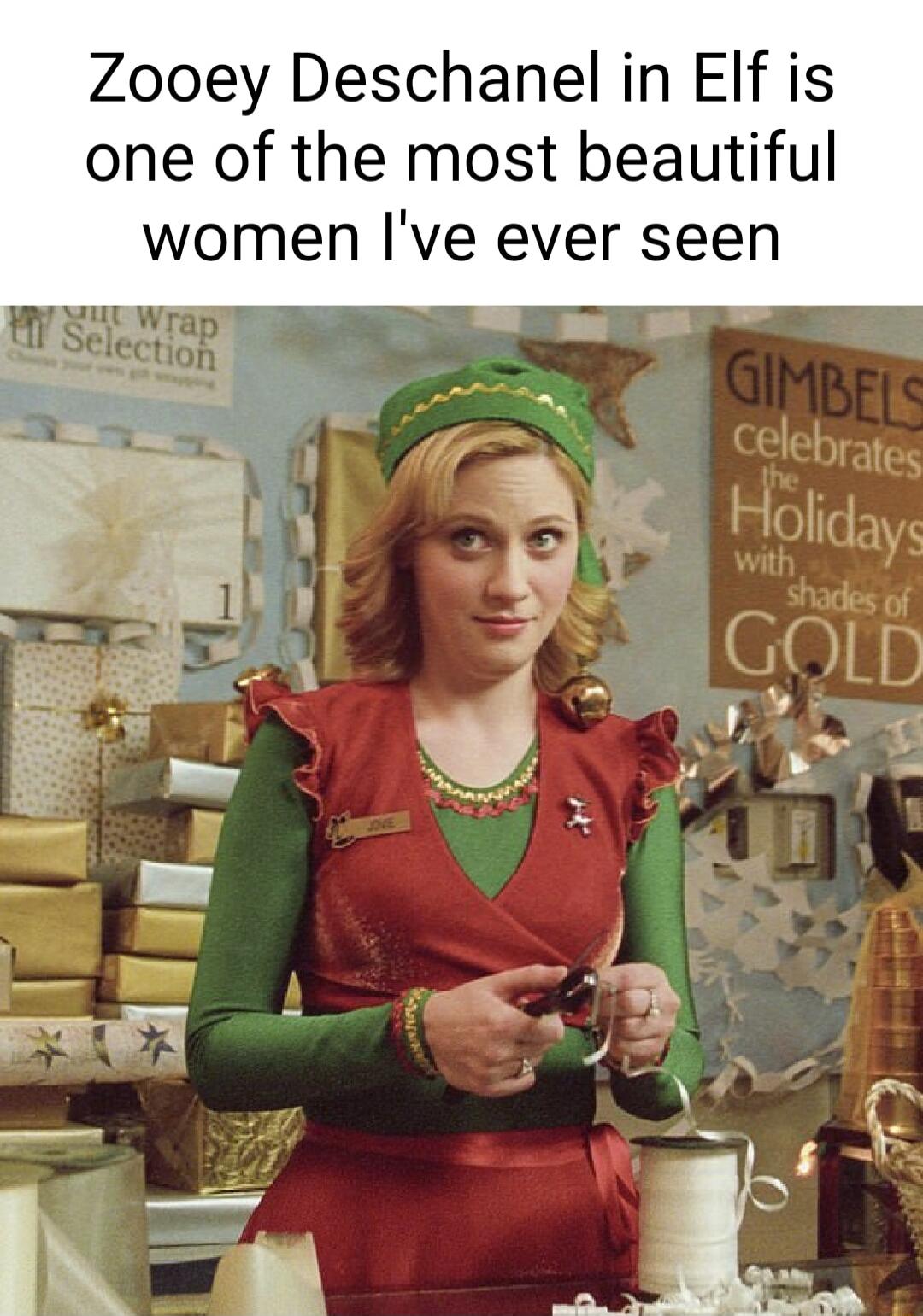 Zooey Deschanel in Elf is one of the most beautiful women Ive ever seen