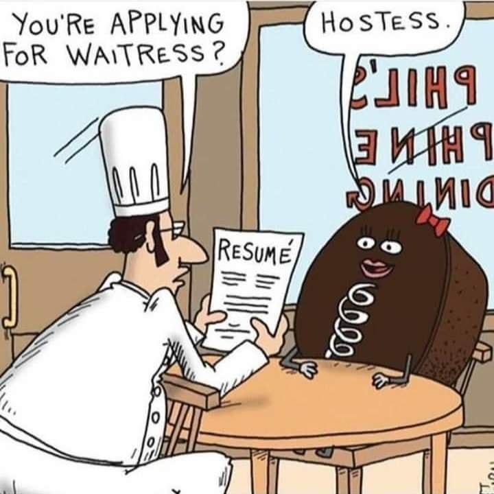 YouRe APPLYING FoR WAITRESS