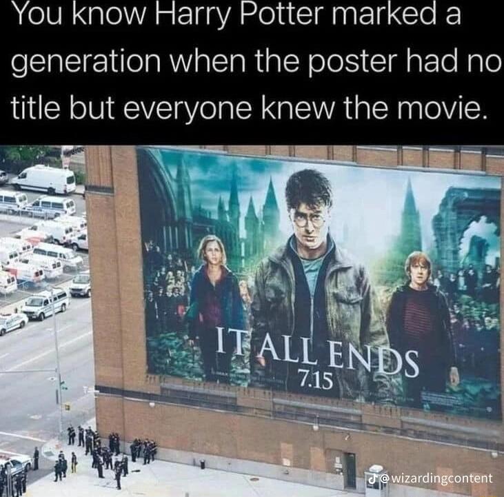 arry generation when the poster had no title but everyone knew the movie