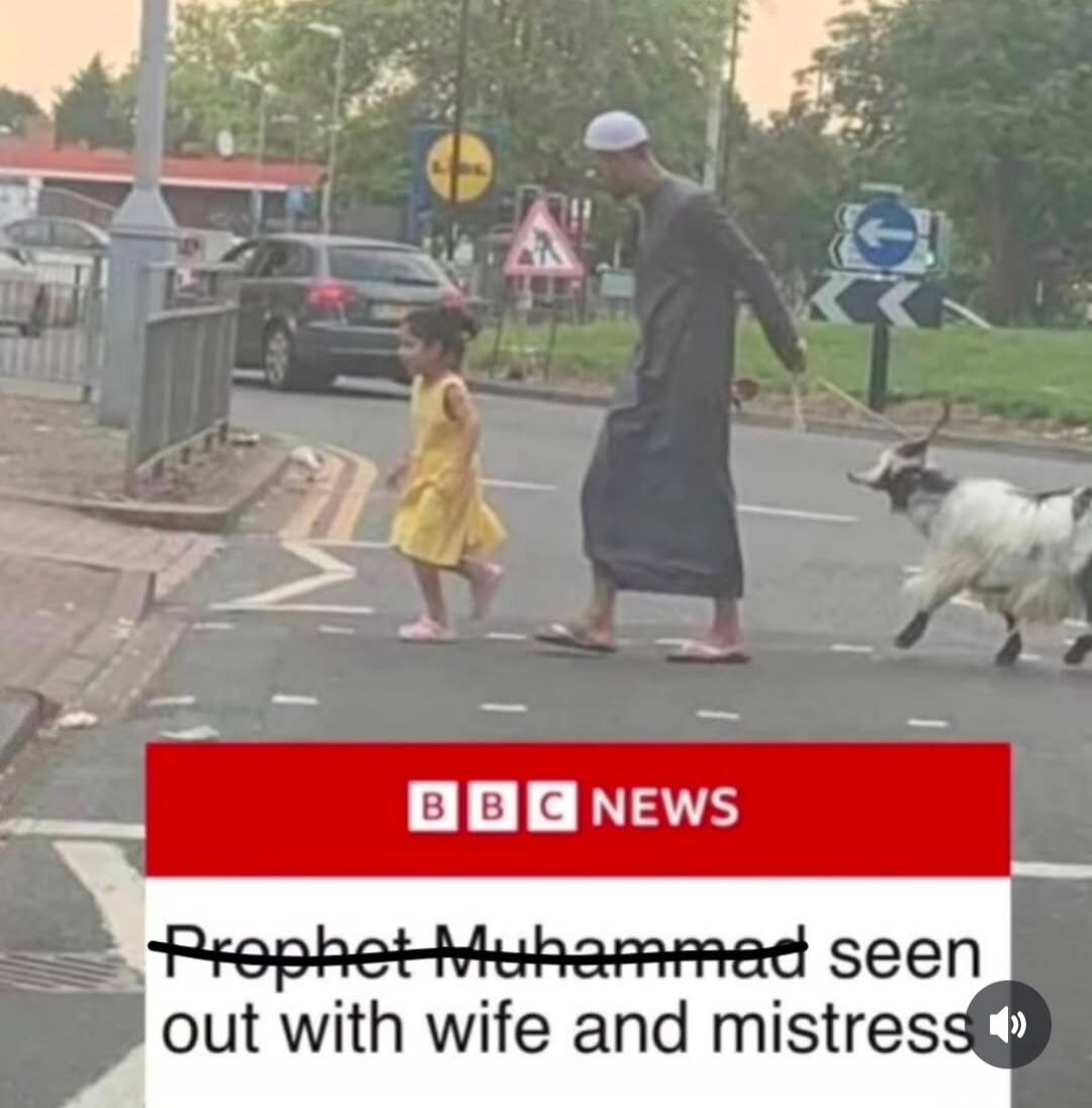 BBC NEWS Prophet Muhammad seen out with wife and mistress