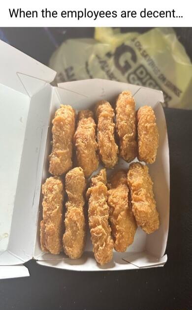 When the employees are decent