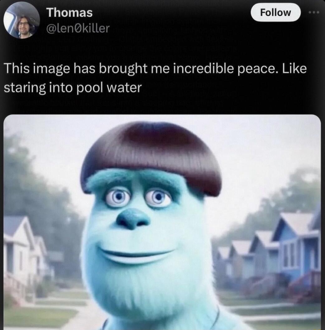 This image has brought me incredible peace. Like staring into pool water