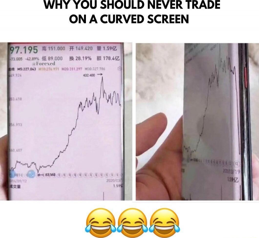 WHY YOU SHOULD NEVER TRADE ON A CURVED SCREEN 😂😂😂