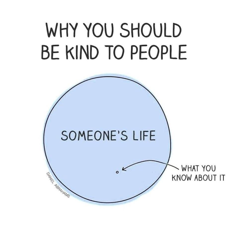 WHY YOU SHOULD BE KIND TO PEOPLE WHAT YOU KNOW ABOUT IT