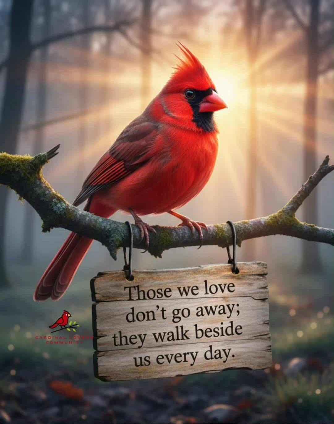 Those we love don't go away; they walk beside us every day