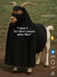 I wear it... So I don't arouse other Men. Reason Staff for Reasons. Social media engagement numbers: 5,082 likes, 467 comments.