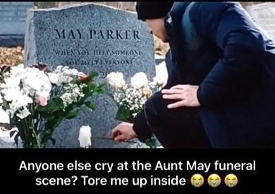 Anyone else cry at the Aunt May funeral scene Tore me up inside