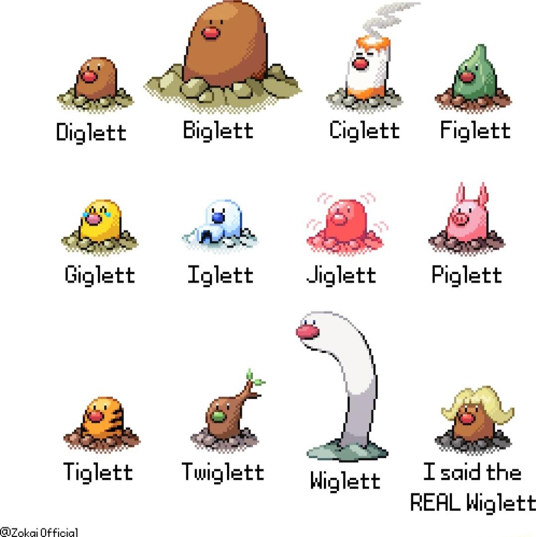 adld a4 Diglett Biglett Ciglett Figlett a 5 A 4 Giglett Iglett Jiglett Piglett Aim Tiglett Tuiglett ooy Isaidthe REFL Wiglett o o