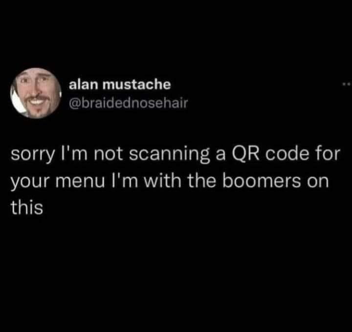 alan mustache CLIEEELBIEEL BT Eel AN el eETaTa T o F 4 N aelele R og your menu Im with the boomers on this