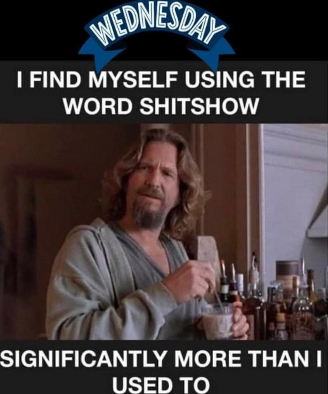 ONESDg FIND MYSELF USING THE WORD SHITSHOW L SIGNIFICANTLY MORE THAN 1 o