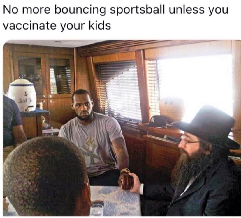 No more bouncing sportsball unless you vaccinate your kids
