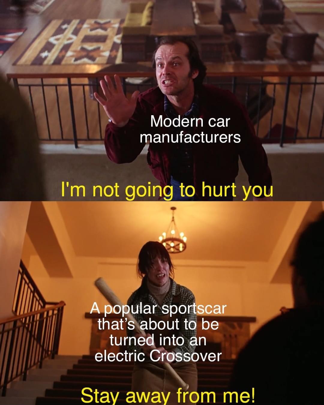 Modern car Tan EWTIEE lm not going to hurt you A aispo 4 thatsabout to be turned into an electric gver S VA rom me