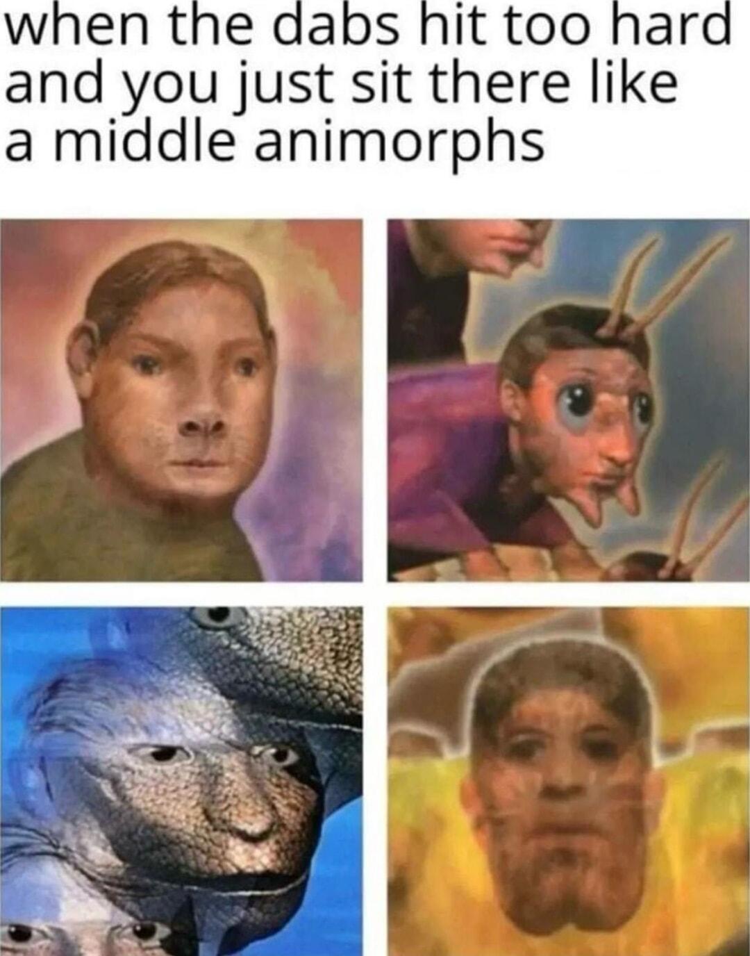 and you just sit there like a middle animorphs