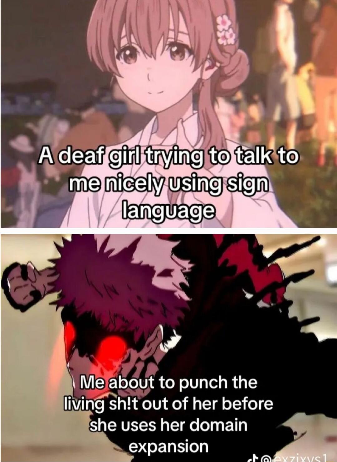 t to punch the out of her before she uses her domain EL RO N