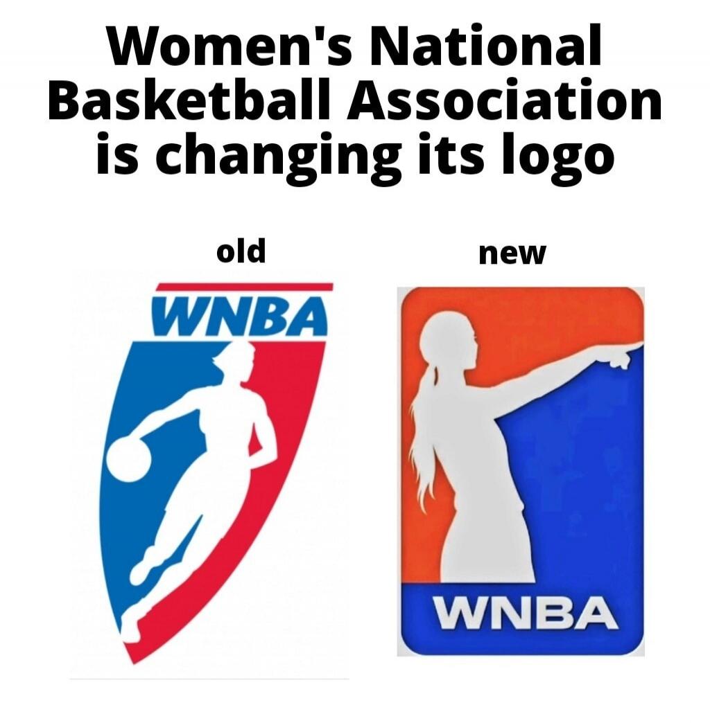 Women's National Basketball Association is changing its logo. Old WNBA. New WNBA.