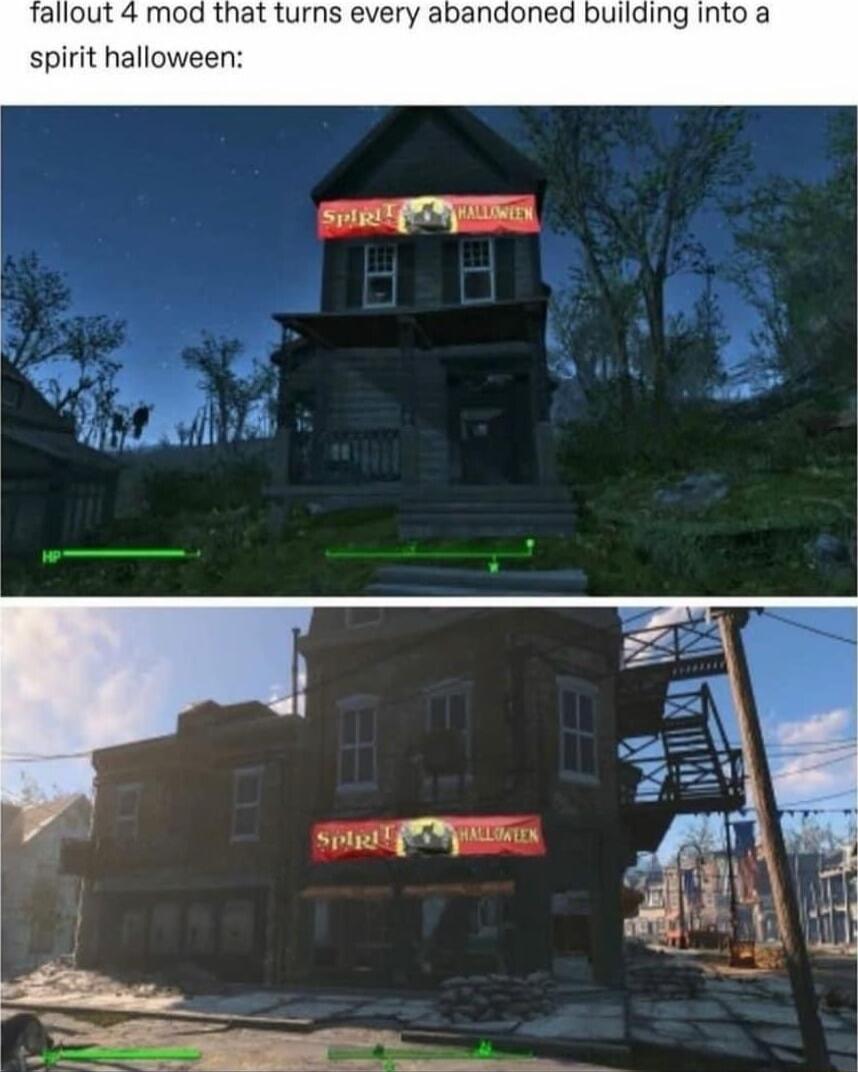 llout 4 mod that turns every abandoned building into a iit halloween