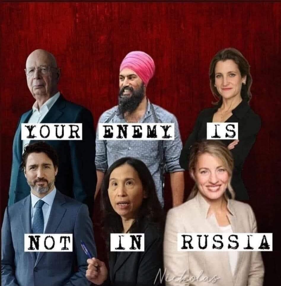YOUR ENEMY IS NOT IN RUSSIA