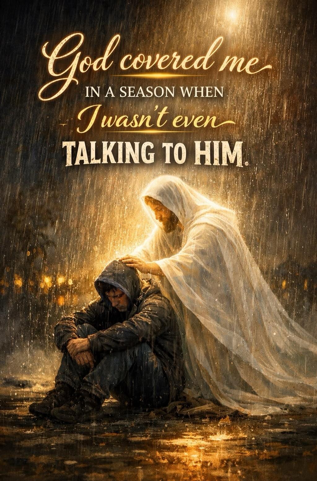 God covered me IN A SEASON WHEN I WASN'T EVEN TALKING TO HIM.