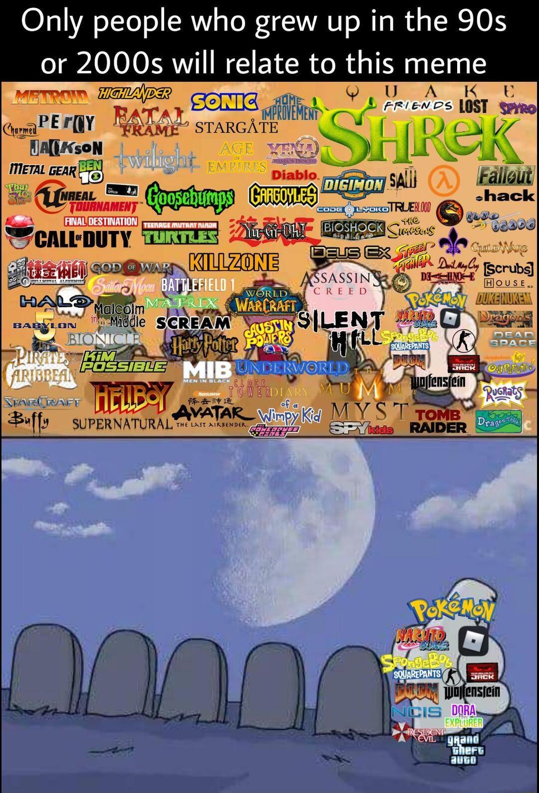 Only people who grew up in the 90s or 2000s will relate to this meme 2 SONICI T T P ETY srnclrvm ey