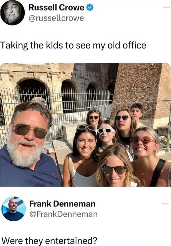 Taking the kids to see my old office Were they entertained?