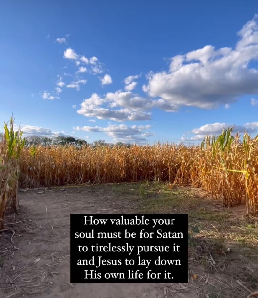 S E 5 How valuable your oul must be for Satan to tirelessly pursue it and Jesus to lay down His own life for it