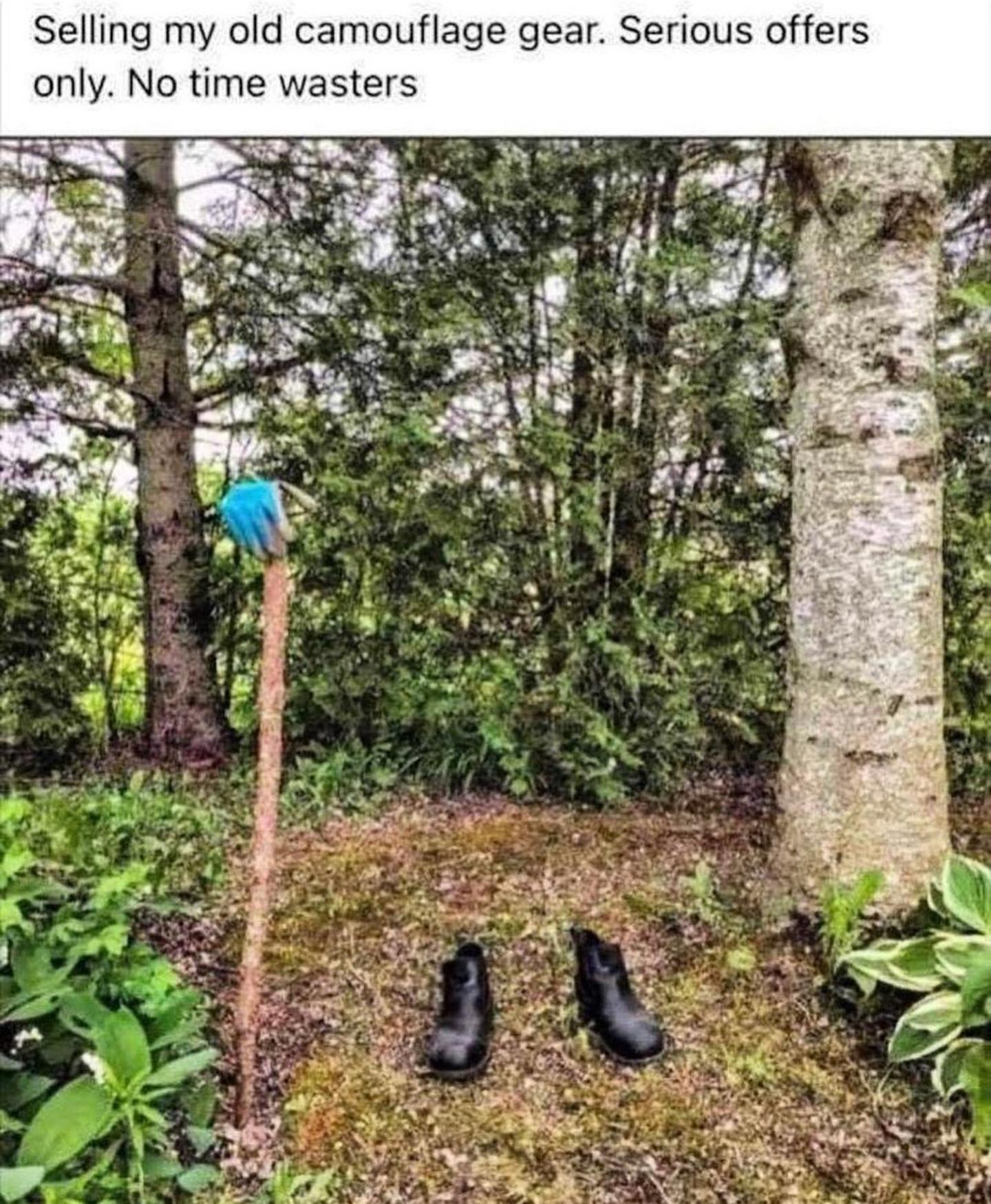 Selling my old camouflage gear Serious offers only No time wasters