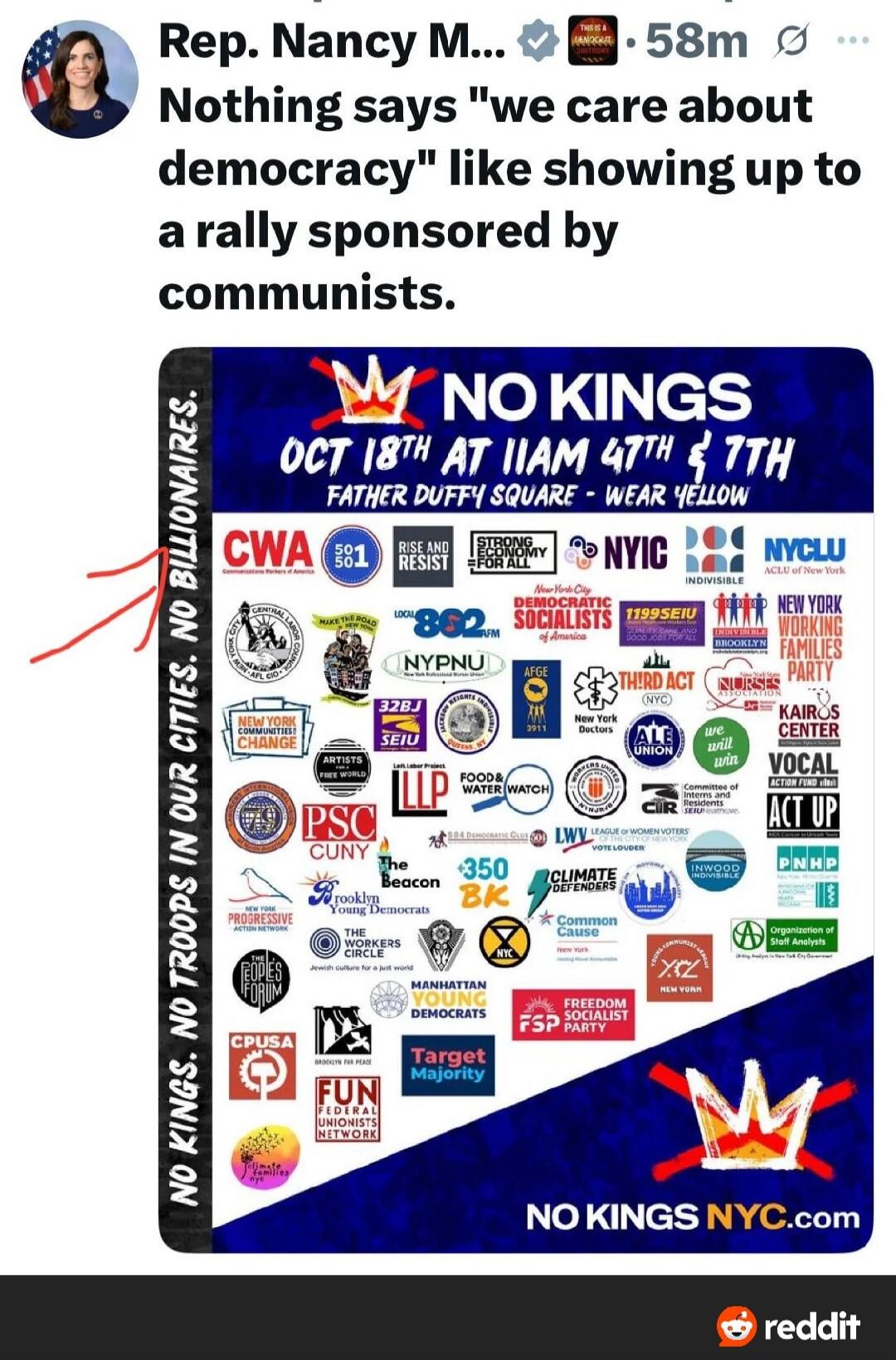 Rep. Nancy M... Nothing says 