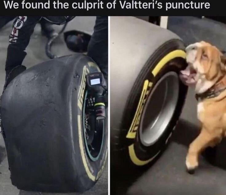 We found the culprit of Valtteris puncture