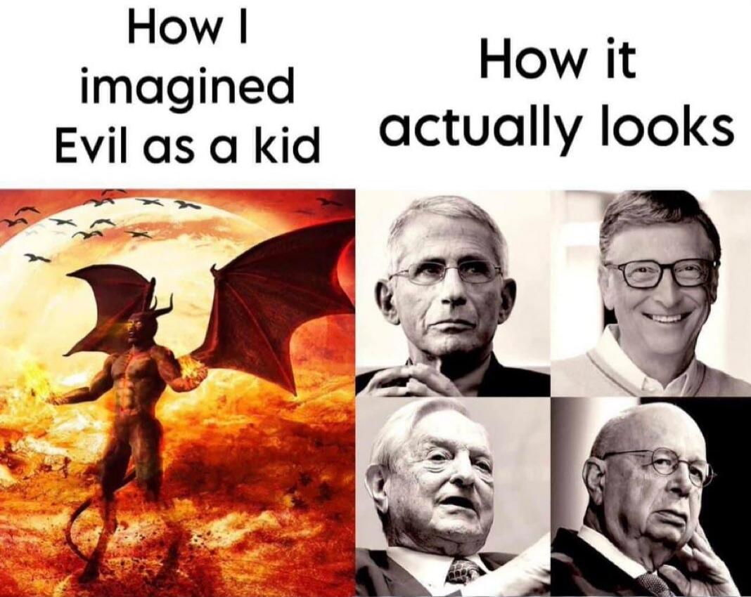 How I imagined Evil as a kid How it actually looks