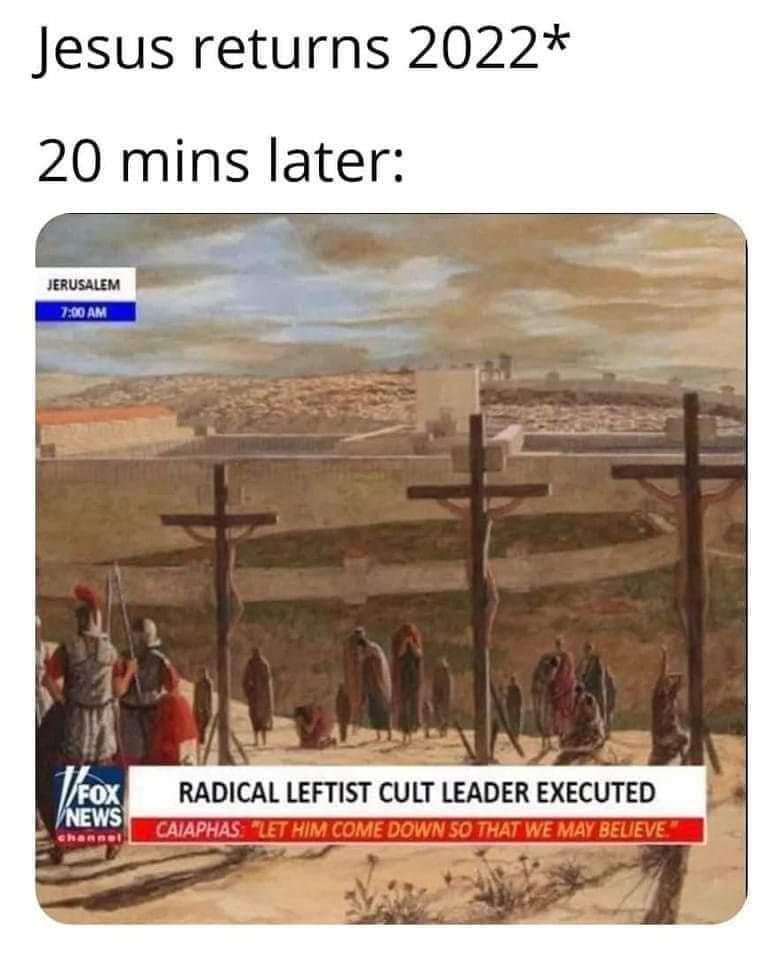 Jesus returns 2022 20 mins later owxs RADICAL LEFTIST CULT LEADER EXECUTED