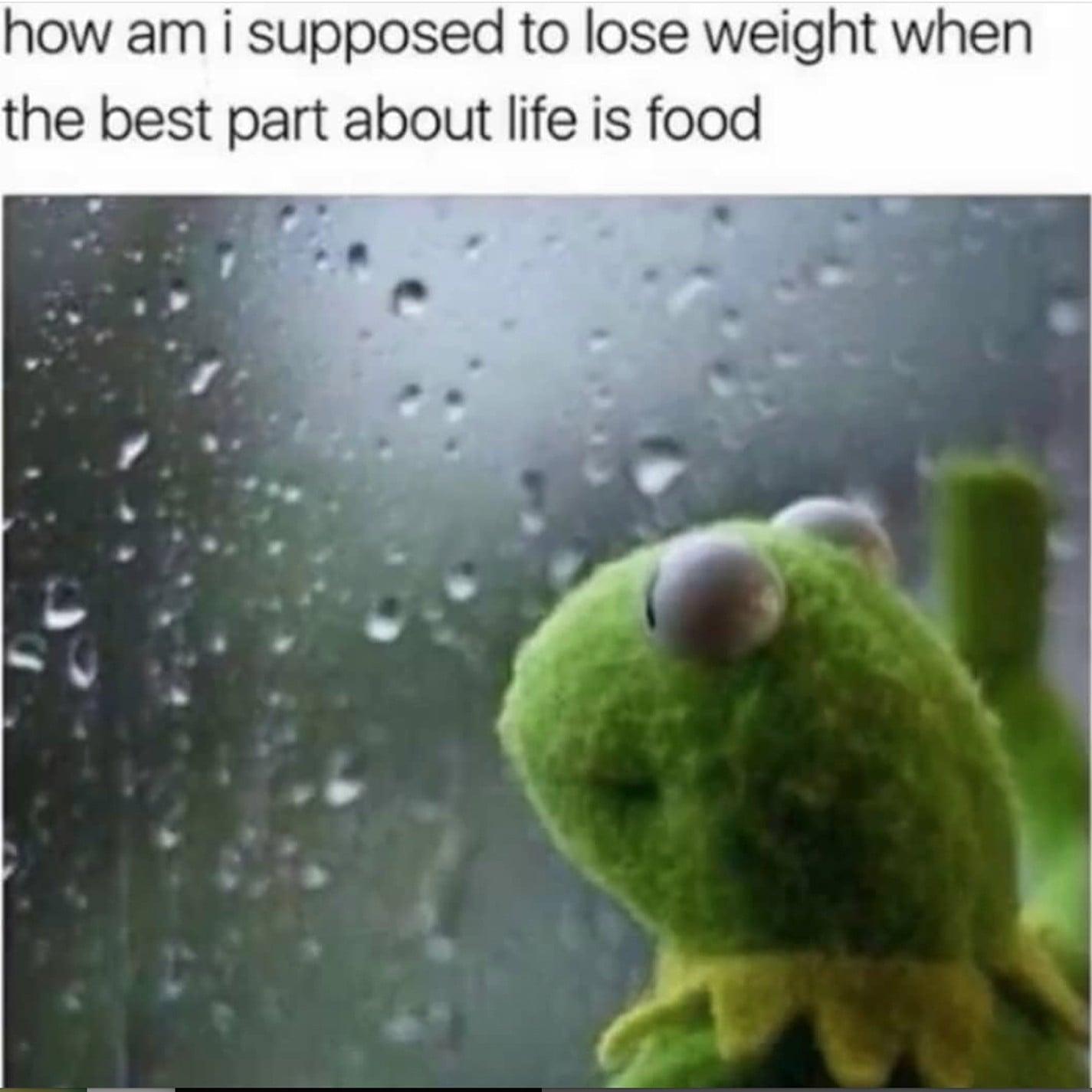 how am i supposed to lose weight when the best part about life is food