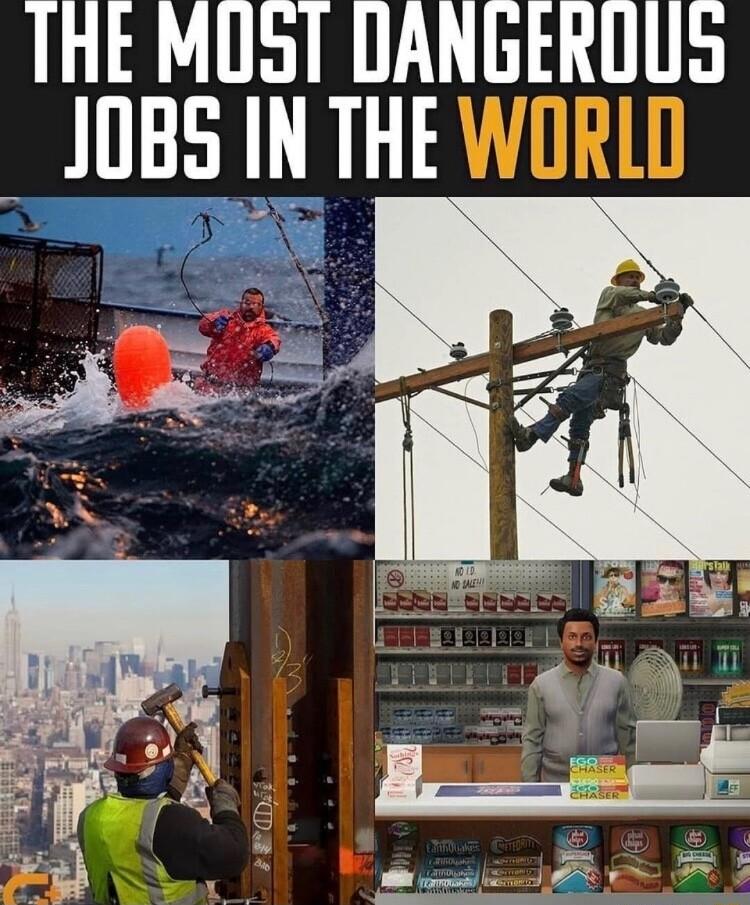 THE MU DANGEROUS JOBS IN THE WORLD