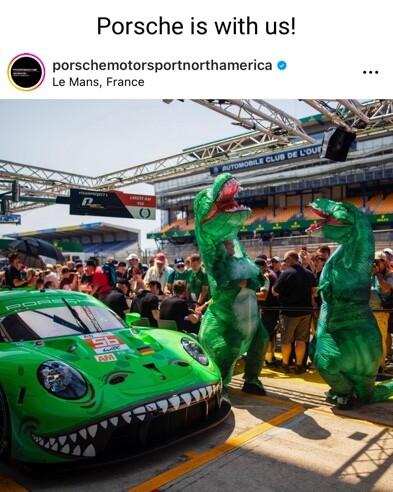 Porsche is with us porschemotorsportnorthamerica Le Mans France