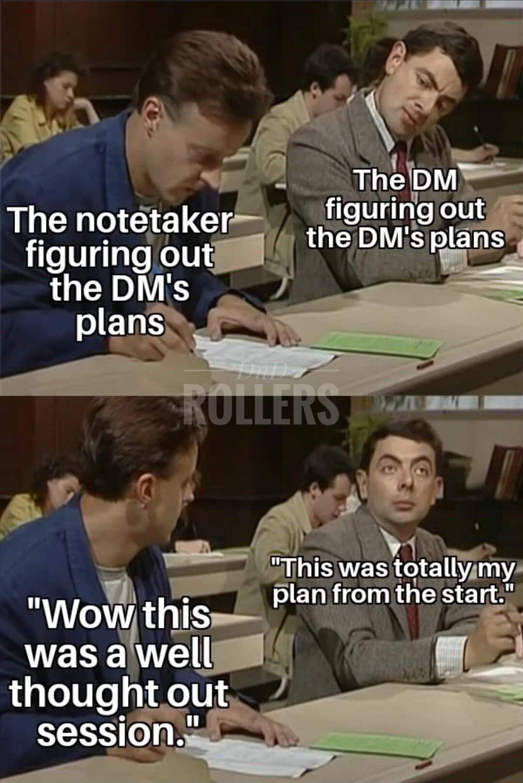 The notetaker flgurlng out the DMs a was awe though ut